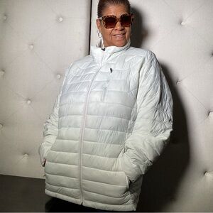White puffer jacket